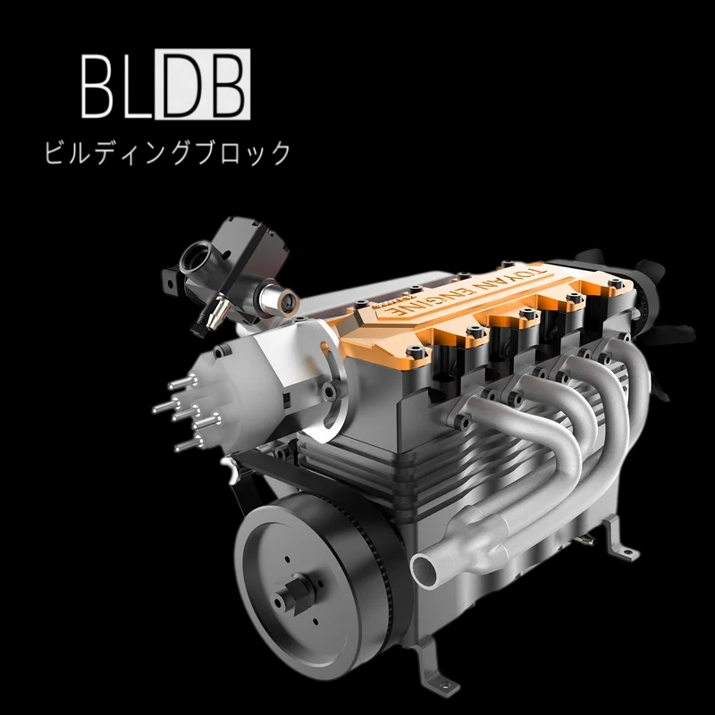 BLDB、14cc直列4気筒の実動ガソリンエンジン組立キット「TOYAN FS-L400BGC」販売開始
