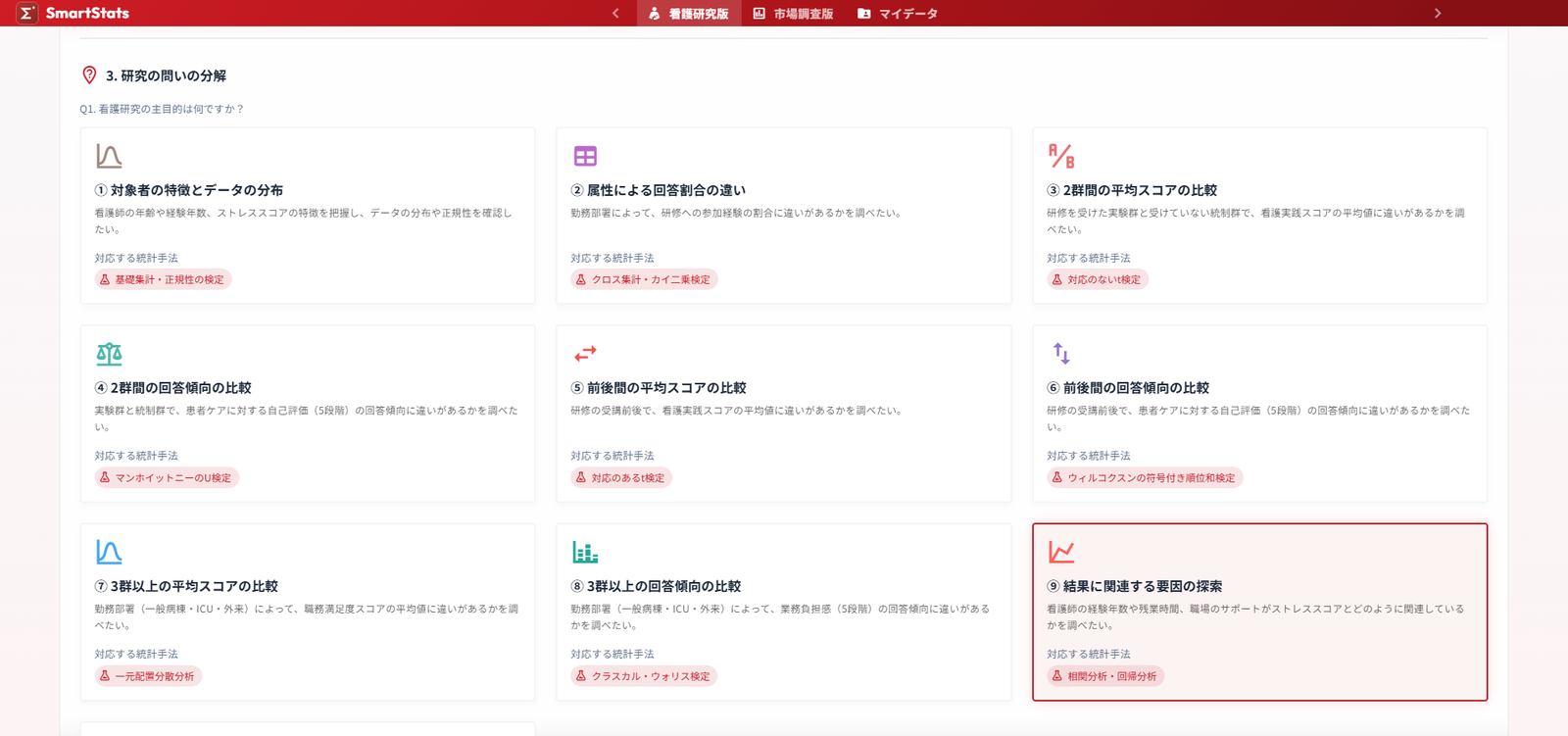 看護研究向け統計解析アプリ「SmartStats for Nursing」11月5日提供開始、年6万円で14日試用も 看護研究向け統計解析アプリ「SmartStats for Nursing」11月5日提供開始、年6万円で14日試用も