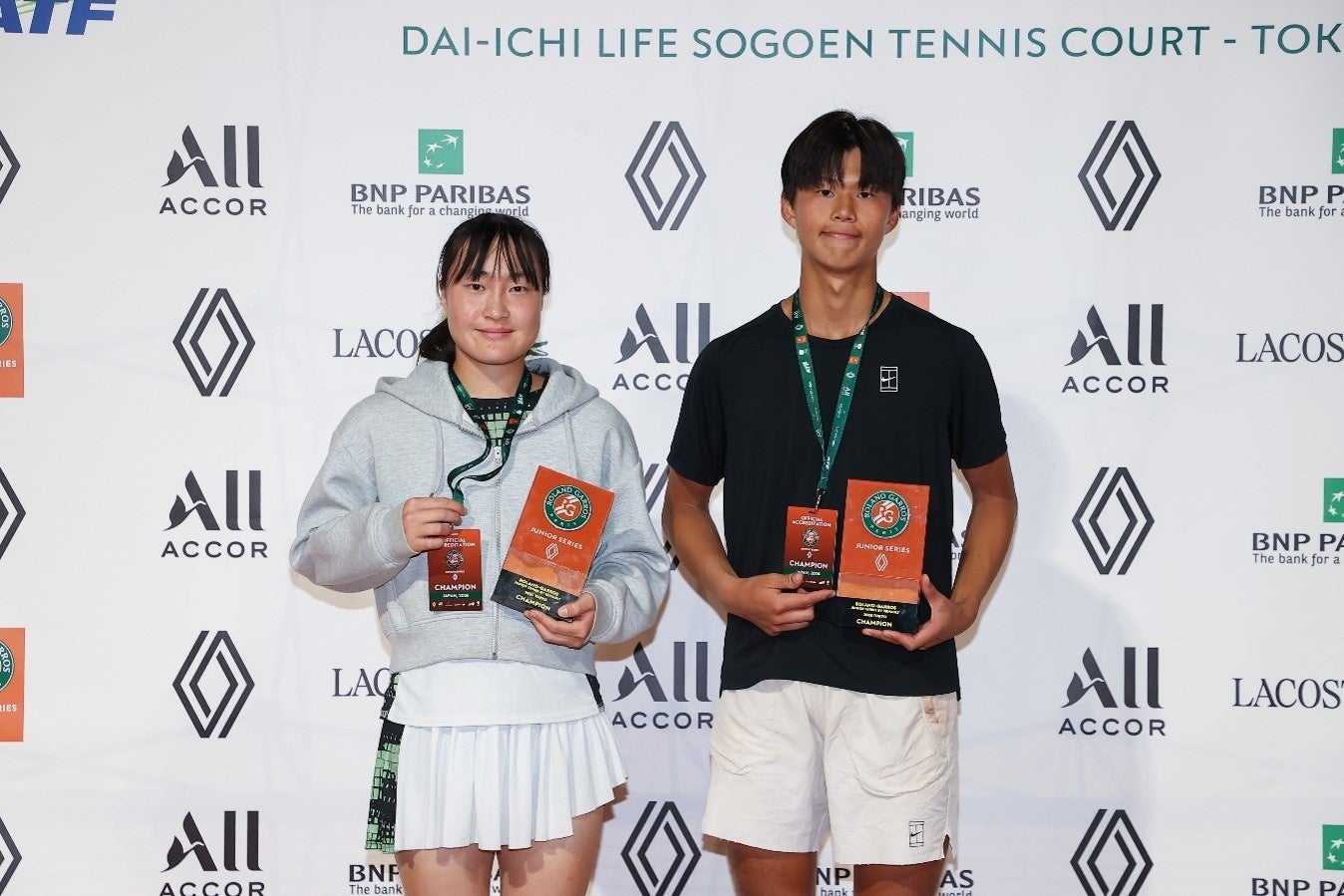 ローランギャロス・ジュニア東京閉幕 男子キム、女子駒田が優勝し2027年パリ本戦へ ローランギャロス・ジュニア東京閉幕 男子キム、女子駒田が優勝し2027年パリ本戦へ