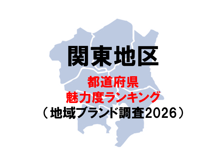 関東7都県の魅力度に異変 東京4位に上昇、神奈川は5位へ 関東7都県の魅力度に異変 東京4位に上昇、神奈川は5位へ