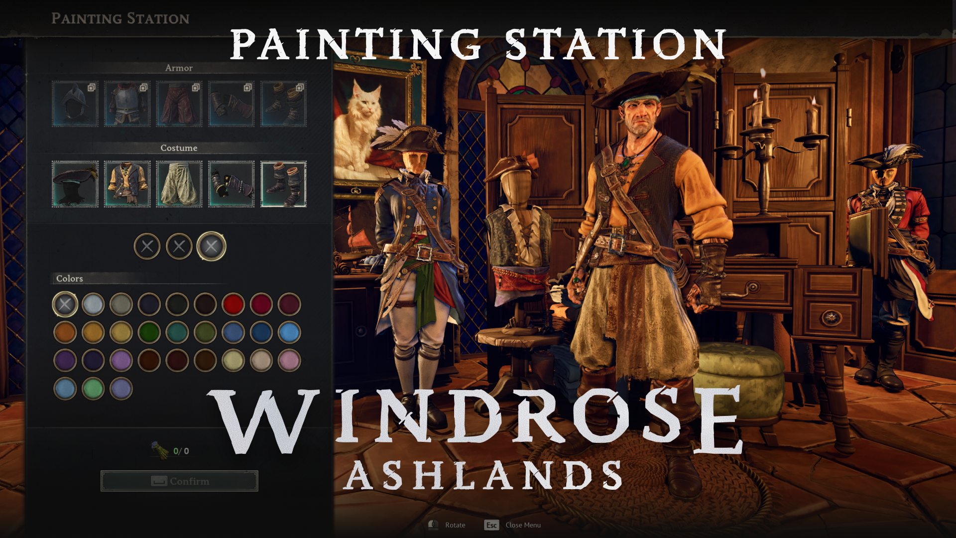 『Windrose』大型アプデ「Ashlands」開発ブログ第4弾で重ね着・染色・マネキンを公開 『Windrose』大型アプデ「Ashlands」開発ブログ第4弾で重ね着・染色・マネキンを公開