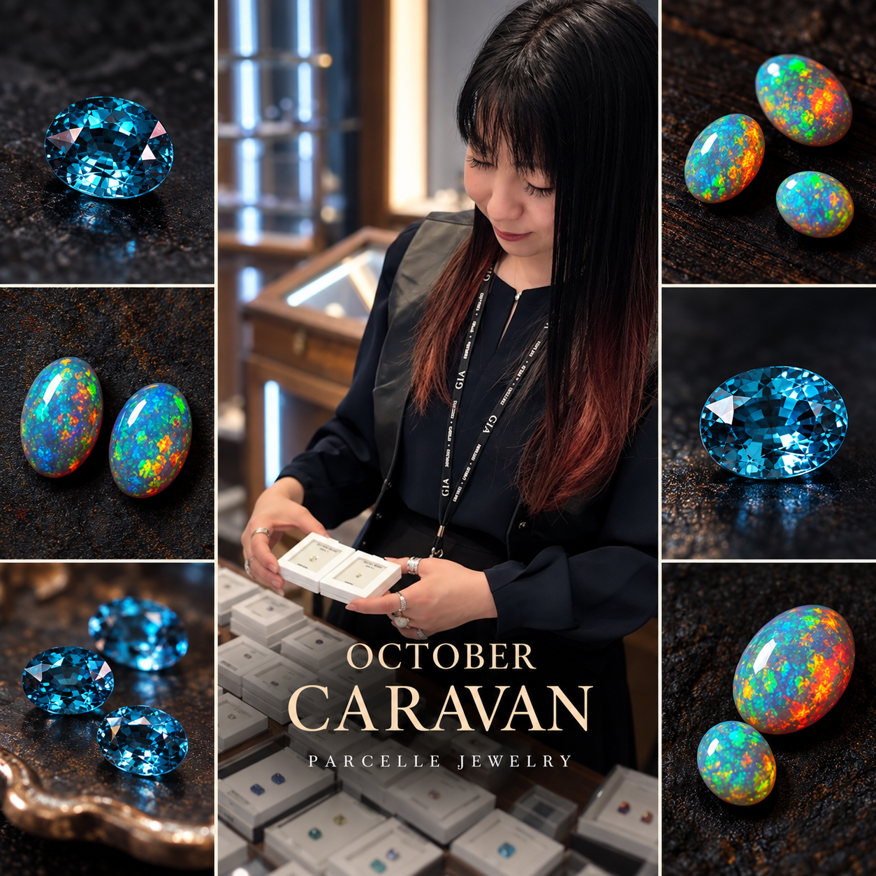 PARCELLE JEWELRY、10月に全国9店舗で月例「CARAVAN」開催 ブラックオパールとトルマリンのルース提案 PARCELLE JEWELRY、10月に全国9店舗で月例「CARAVAN」開催 ブラックオパールとトルマリンのルース提案