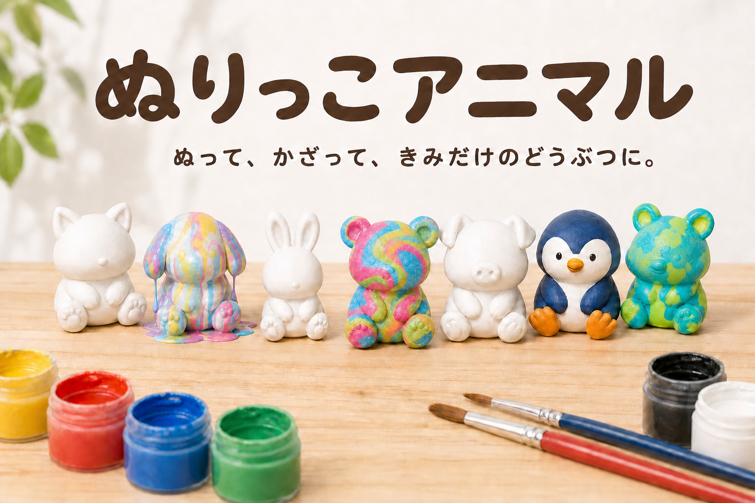 湯島の3DLab、ポーリングアート向け白い3Dプリントフィギュア「ぬりっこアニマル」発売 湯島の3DLab、ポーリングアート向け白い3Dプリントフィギュア「ぬりっこアニマル」発売